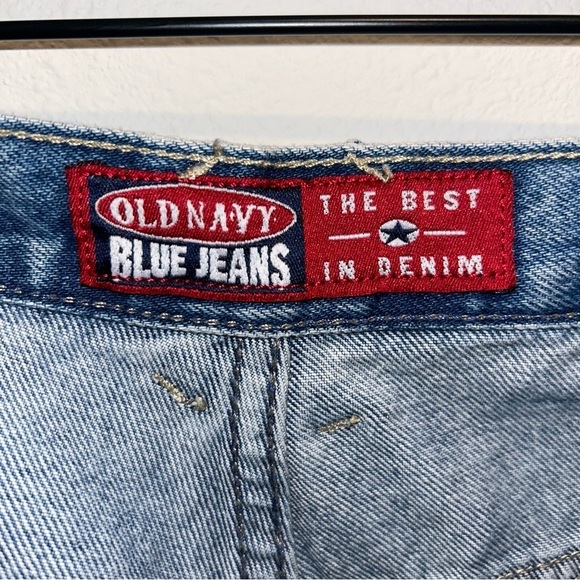 Vintage Old Navy Carpenter Jeans 36x30 Blue Grunge Style Preowned Paint Splatter - Picture 5 of 10